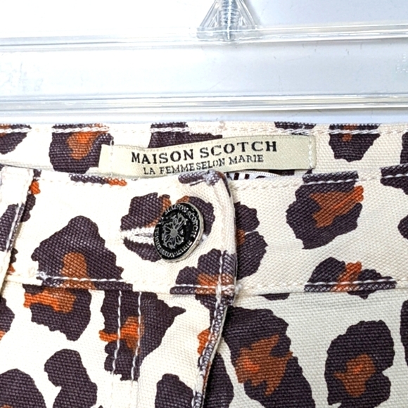 Scotch and Soda Leopard Print Pants Size 27 - Picture 6 of 13
